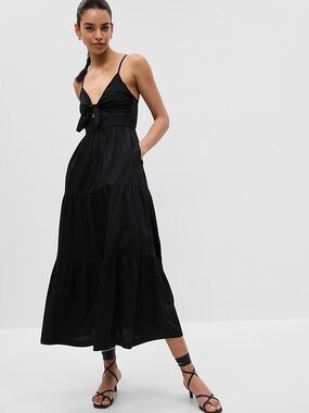 Justify Black Tiered Maxi dress